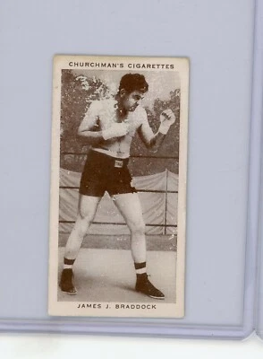 1938 Churchman's Cigarettes James Braddock (Cinderella Man) VG+ (Paper Damage) - Image 1 of 2