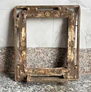 MARCO ESPEJO TOCADOR COLGANTE DE PARED DE BAÑO DE MADERA HECHO A MANO RARO DE COLECCIÓN - Imagen 1 de 11