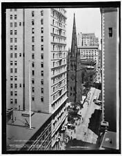 Broadway,Trinity Church,Anglican religious buildings,streets,New York,NY,c1900