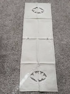 VINTAGE ITALIAN HANDSTITCHED TABLECLOTH/RUNNER 54 X 18 ONE OF A KIND - Picture 1 of 5