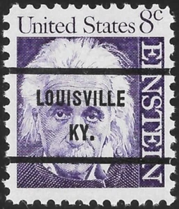 Scott#1285 SCARCE Untagged MINT NEVER HINGED Single Precanceled "LOUISVILLE KY." - Picture 1 of 1