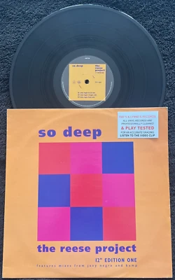 The Reese  Project So Deep (12" Edition One 6 Track 1993 CLEANED/TESTED VG VIDEO - Image 1 of 4
