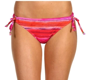 Reef Ocean Swell Tunnel Side Tie Bikini Bottom Swimsuit Women's Sz LARGE - Pink - Picture 1 of 4