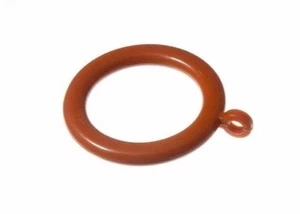 (Pack Of 12) Plastic Curtain Medium Brown Rod Pole Rings 37Mm Id 50Mm Od - Bild 1 von 1