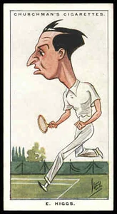 Churchman - 'Men of the Moment in Sport' (1928) - #38 - E. Higgs (Tennis) - Picture 1 of 2