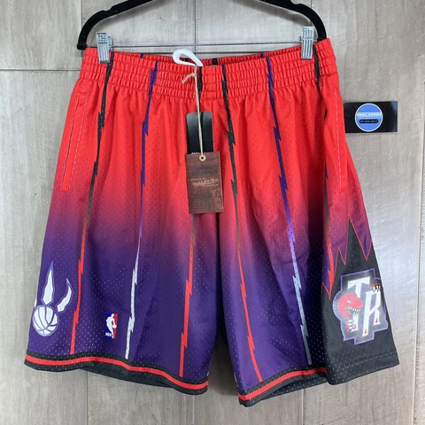 Mitchell & Ness NBA Toronto Raptors Hardwood Classics Swingman Shorts Large Cover