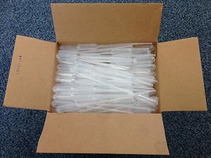 500 x 1ml pasteur pipettes (graduated) transfer pipettes eye droppers - Picture 1 of 4