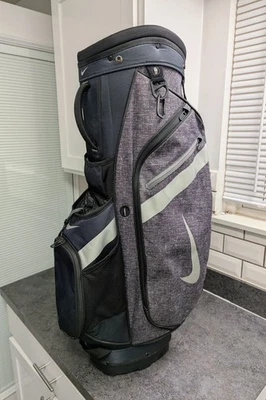 NIKE SPORT Navy/Charcoal Cart Golf Bag ⛳ 14-Way Divider 🏌️ Cooler & Raincover - Image 1 of 4