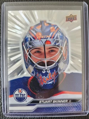 2023-24 UD Series 2 Outburst STUART SKINNER Edmonton Oilers Card# 322 - Image 1 of 2