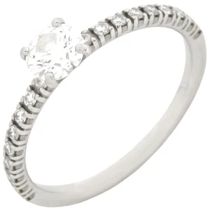 Cartier Ring ring Etincel de Cartier Solitaire Ring Half Eternity Pt950 di - Picture 1 of 12