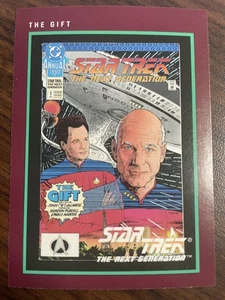 The Gift - 1991 Impel Star Trek 25th Anniversary #150 Comic Style Captain Picard - Picture 1 of 2