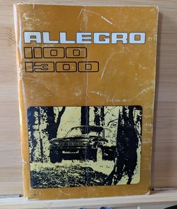 RAR British Leyland Allegro 1100 - 1300 Fahrerhandbuch Owners Manual - Bild 1 von 13