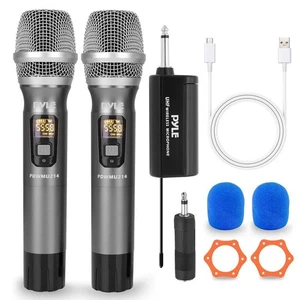 Pyle UHF USB Wireless Microphone Receiver Dynamic Studio Recording On/Off Switch - Picture 1 of 6
