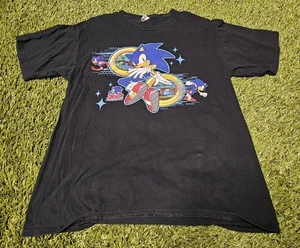 Sega Sonic The Hedgehog 30th Anniversary Mens Medium T Shirt Black Rare HTF - Picture 1 of 4