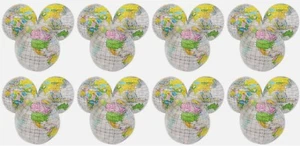 Lot of 24 - Clear Globe World 12" Beachballs - QUANTITY DISCOUNTS - FREE GIFT - Picture 1 of 5