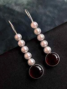 Sterling Monalisa Stone Earring - Picture 1 of 3