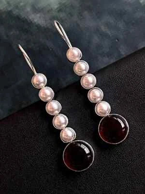 Sterling Monalisa Stone Earring - Image 1 of 3