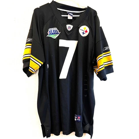 Reebok NFL Pittsburgh Steelers Ben Roethlisberger Super Bowl 43 Jersey Size 2XL Cover