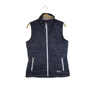 Gilet Stio Azura isolato nero logo aziendale puffer donna taglia small Stio Wo - Foto 1 di 10