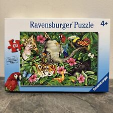 RAVENSBURGER 60 Pc Puzzle Tropical Friends Rainforest Animals **Sealed**