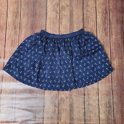 Falda Ralph Lauren Niñas L (12-14) Azul Marino Náutica Elástica Cintura Forrada Tutú Foto 1 de 4