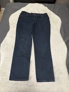 Neu Lee gerades Bein dunkelblau Denim Relaxed Jeans Größe 16M Neu mit Etikett - Bild 1 von 10