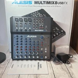 Alesis Multimix 8 USB FX 8 Canales Mezclador Interfaz de Grabación USB Caja Original - Imagen 1 de 11