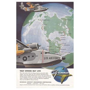 1956 Grumman: Air Force Others May Live Vintage Print Ad - Picture 1 of 1