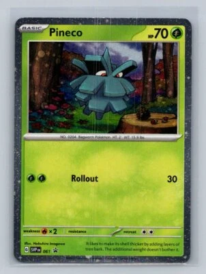 Pineco SV: Scarlet & Violet Promo Cards 061 Near Mint NM Cosmos Holo Rare - Image 1 of 2