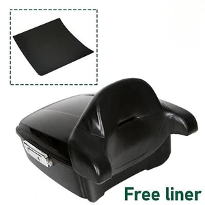 King Tour Pack Pak Trunk Backrest For Harley Davidson Street Road Glide 14-25 - Foto 1 di 15