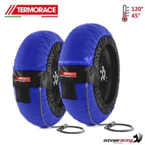 Coppia termocoperte moto radiali Termorace Expert blu 120-150/165 - Picture 1 of 5