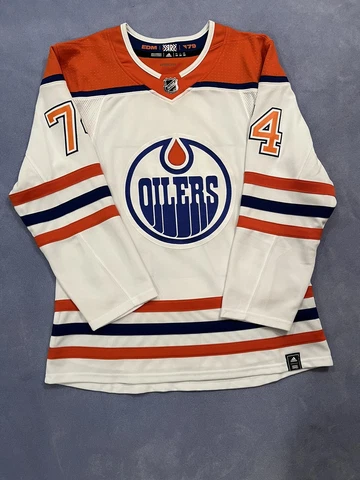 Edmonton Oilers Reverse Retro Adidas Jersey Size 50 (M) Bear Cover
