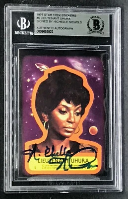 Nichelle Nichols STAR TREK 1976 Signed Autographed Rookie Card (RC) BECKETT BAS - Image 1 of 2
