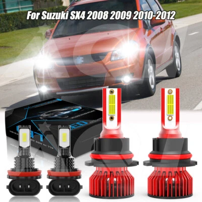 Para Suzuki SX4 2008 2009 2010-2012 9007+H11 Faros LED+Bombillas antiniebla Foto 1 de 4
