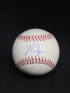 LOS ANGELES ANGELS MIKE TROUT SIGNED BASEBALL JSA COA AUTOGRAPH ALL STAR MVP - Picture 1 of 3