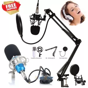 PROFESSIONAL Studio Recording Condenser Microphone with Suspension Stand Kit USA - Picture 1 of 19