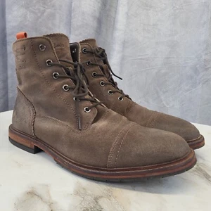 $170 Clarks Clarkdale West Cap Toe Boots Men's Size 10.5 M Tan - Picture 1 of 20