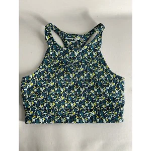Outdoor Voices Move free Crop Top Sweat Tech padded Floral Size XS - Picture 1 of 4