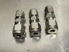 3- SS SWAGELOK TUBE ADAPTER FITTINGS 1/8? OD Tube x 3/16? OD Tube Compression