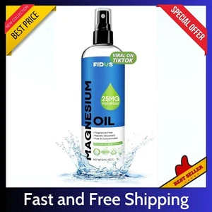100% Pure Magnesium Oil Spray 8 fl oz - Quick Absorbing Muscle & Joint Relief .. - Picture 1 of 17