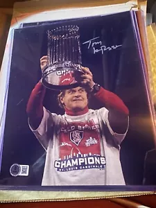 Tony LaRussa Auto Autograph Signed 8x10 Photo Beckett COA Rare HOF - Picture 1 of 1