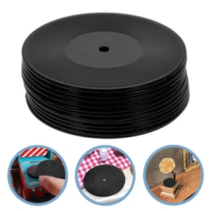 12 Pcs Vinyl Record Decor Mini Model Fake Records Dollhouse Player Miniature - Picture 1 of 12