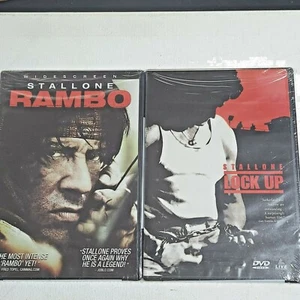 Sylvester Stallone Rambo and Lock Up (2008, 1998) 2 pack set of DVD's New Sealed - Imagen 1 de 4