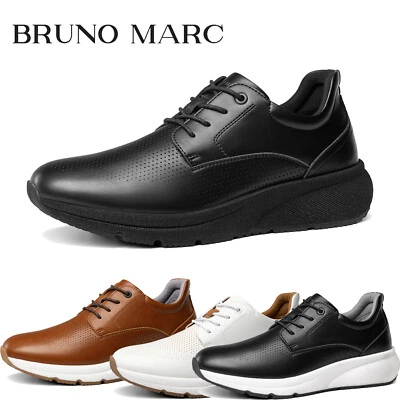Men's Dress Sneakers Casual Lace Up Oxford Cushioned Walking Shoes Lightweight - Image 1 of 4
