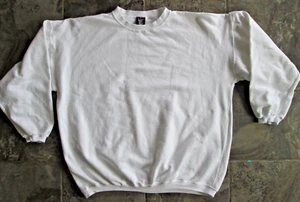 Sudadera vintage Bad Boy Club para hombre XL blanca polar pulóver cuello redondo en blanco - Imagen 1 de 9