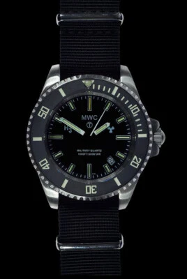 801035 MWC 300m S/S Quartz Mil Divers Tritium GTLS 10 Yr Battery SUB/SL/SS/BNQ - Image 1 of 4