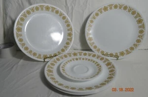 Lot of 5 Corning Corelle Livingware BUTTERFLY GOLD 10 1/4" Dinner Plates  - Picture 1 of 3
