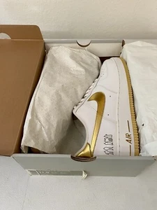 2006 M 11.5 Nike Air Force 1 Players 315092-171 Limited White Gold DS! Look! - Picture 1 of 21
