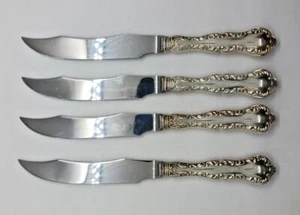 Pompadour von Birks Sterlingsilber 8 1/2" Fischmesser 4er Set - Bild 1 von 5