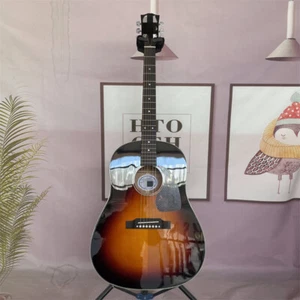 Vintage Sunburst Standard Akustikgitarre Fichtendecke J-45 Palisander Griffbrett - Bild 1 von 6